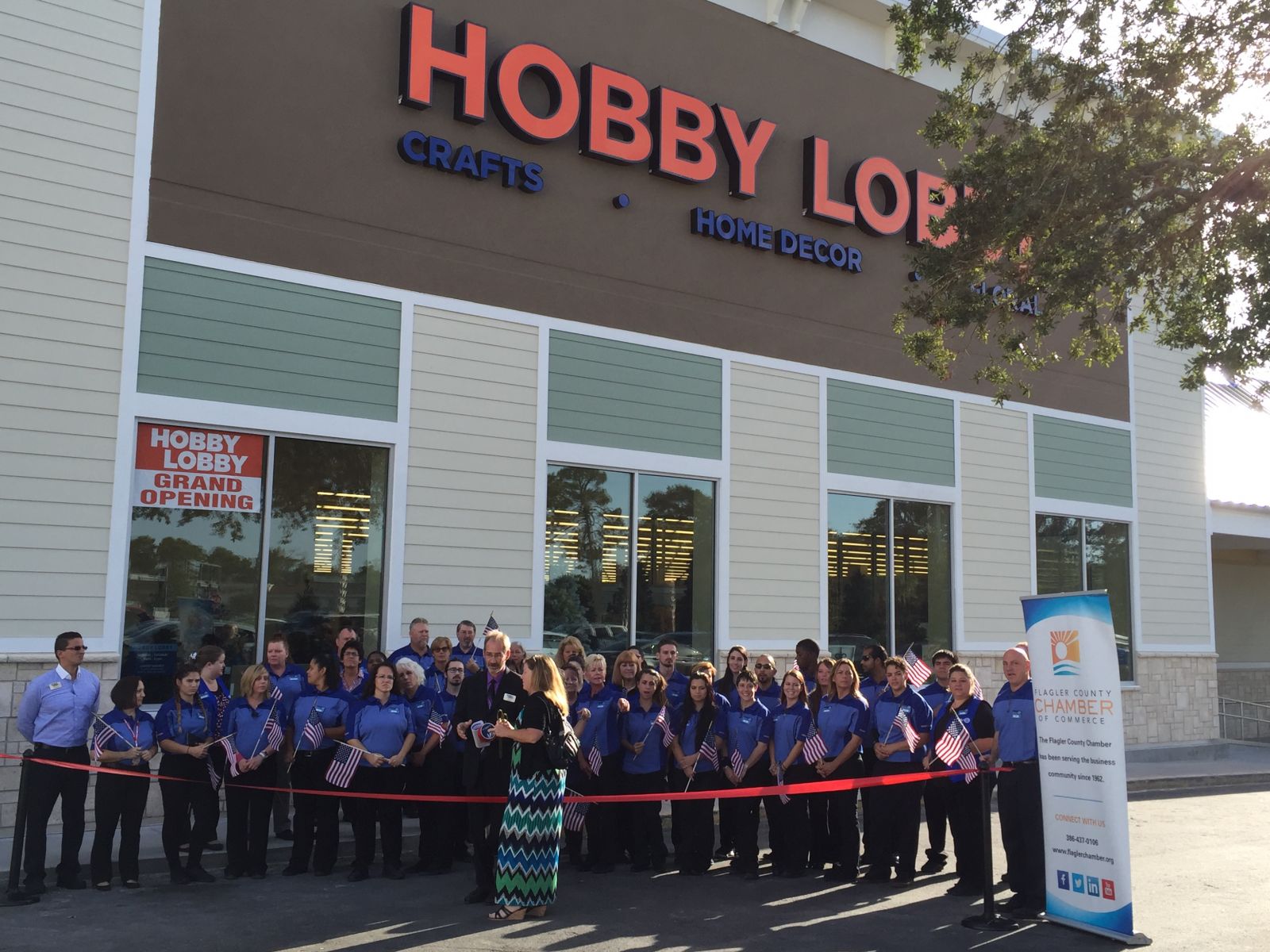Hobby Lobby ribbon cutting - Palm Coast